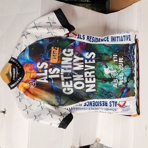 EUC  2019 Verge Elite- Relaxed ALS Men's Bike Shirt sz L